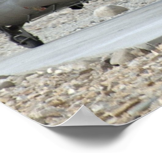 AH-64 Apache-Hubschrauber Poster (Ecke)