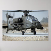 AH-64 Apache-Hubschrauber Poster (Vorne)