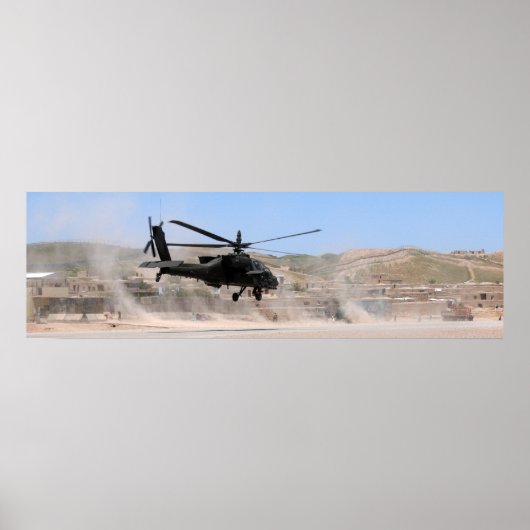 AH-64 Apache-Hubschrauber Poster (Vorne)