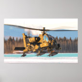 AH-64 Apache-Hubschrauber Poster (Vorne)