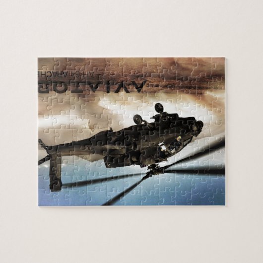 AH-64 Apache Hubschrauber Puzzle (Horizontal)