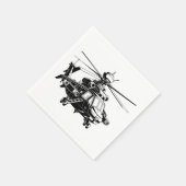 Ah 64 Apache Hubschrauber Serviette (Ecke)