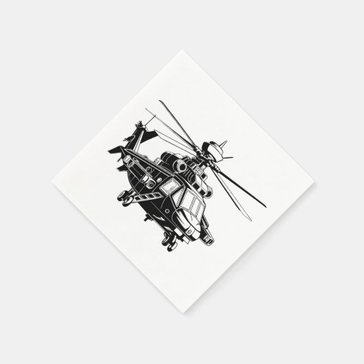 Ah 64 Apache Hubschrauber Serviette (Ecke)
