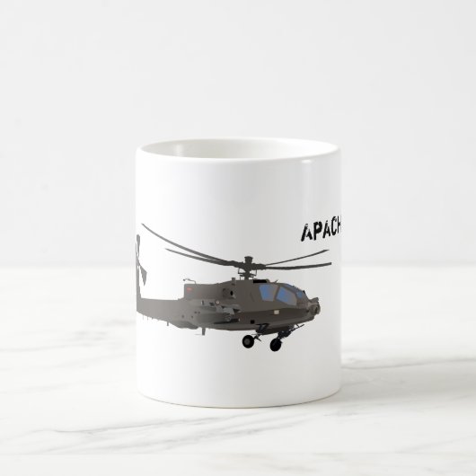 AH-64 Apache Hubschrauber-Tasse Kaffeetasse (Mittel)