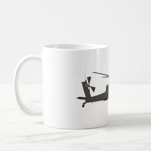AH-64 Apache Hubschrauber-Tasse Kaffeetasse (Links)