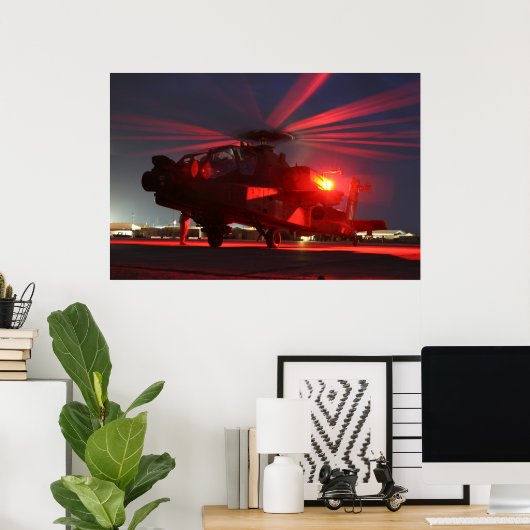 AH-64 Apache Poster (Heimbüro)