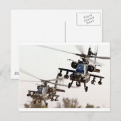 AH-64 Apache Postkarte (Vorne/Hinten)