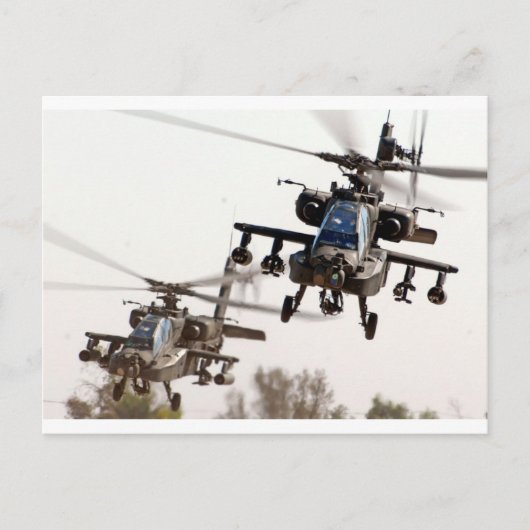 AH-64 Apache Postkarte (Vorderseite)