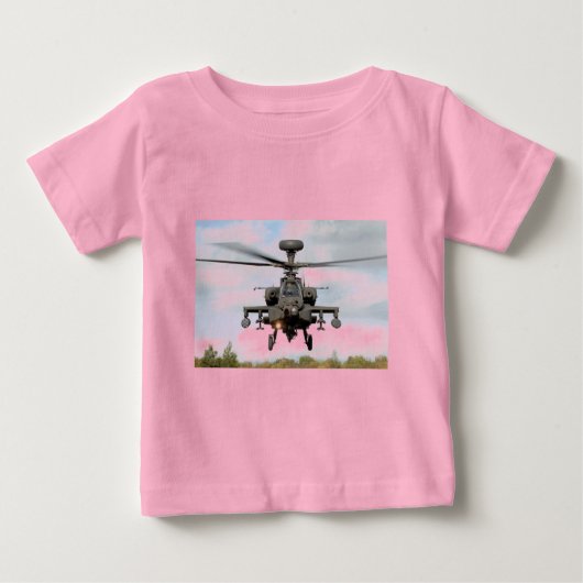 ah 64 Apachelongbow helocopter Militär Baby T-shirt (Vorderseite)