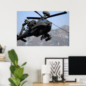 AH-64D Apache Hubschrauber Poster (Heimbüro)