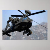 AH-64D Apache Hubschrauber Poster (Vorne)
