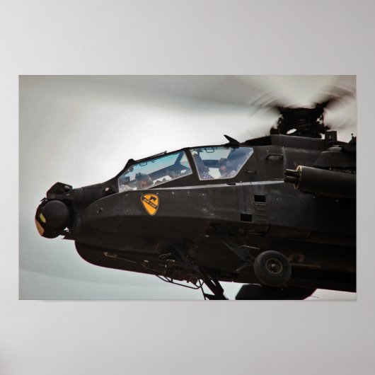 AH-64D Apache Hubschrauber Poster (Vorne)