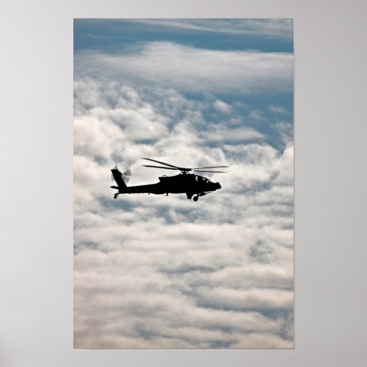 AH-64D Apache Hubschrauber Poster (Vorne)