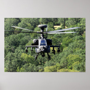 AH-64D Apache Hubschrauber Poster