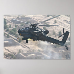 AH-64D Apache Hubschrauber Poster
