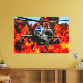 AH-64E APACHE GUARDIAN 24x36 Leinwanddruck (Insitu (Wohnzimmer))