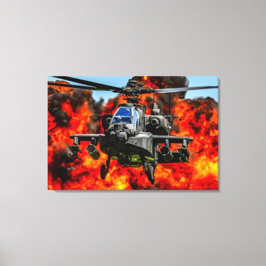 AH-64E APACHE GUARDIAN 24x36 Leinwanddruck (Vorderseite)