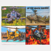 AH-64E APACHE GUARDIAN FLEECEDECKE (Vorderseite (Horizontal))