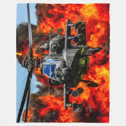 AH-64E APACHE GUARDIAN FLEECEDECKE (Vorderseite)