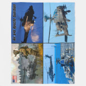 AH-64E APACHE GUARDIAN FLEECEDECKE (Vorderseite)