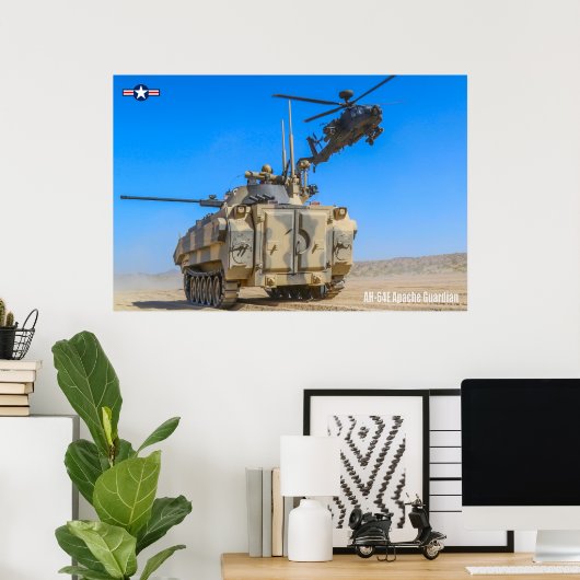AH-64E APACHE GUARDIAN POSTER (Heimbüro)