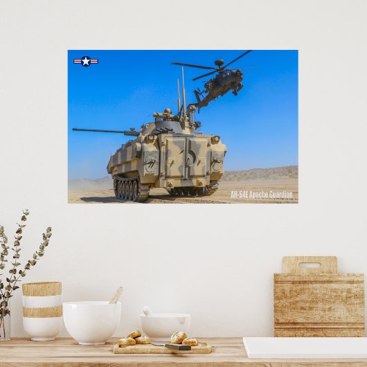 AH-64E APACHE GUARDIAN POSTER (Küche)
