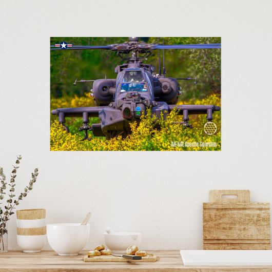 AH-64E APACHE GUARDIAN POSTER (Küche)