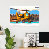 AH-64E APACHE GUARDIAN POSTER (Heimbüro)