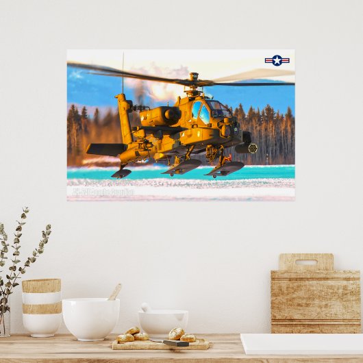 AH-64E APACHE GUARDIAN POSTER (Küche)