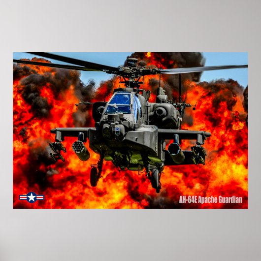AH-64E APACHE GUARDIAN POSTER (Vorne)