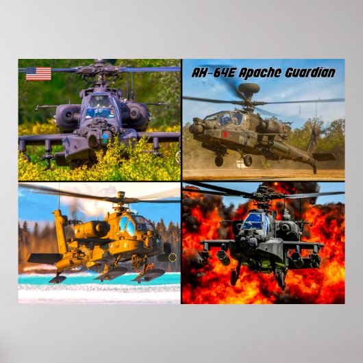 AH-64E APACHE GUARDIAN POSTER (Vorne)