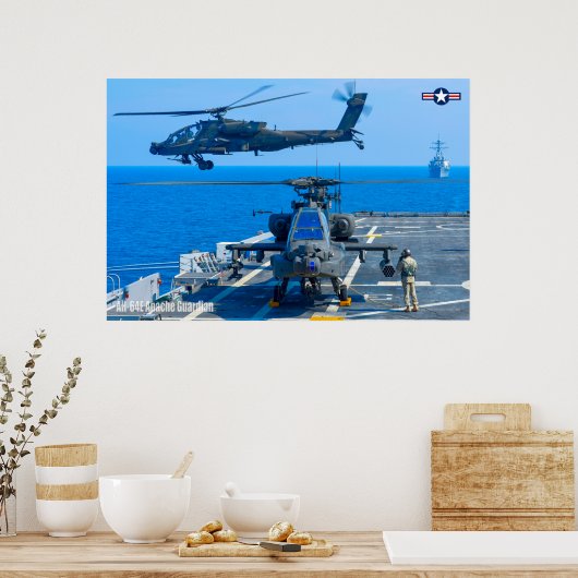 AH-64E APACHE GUARDIAN POSTER (Küche)