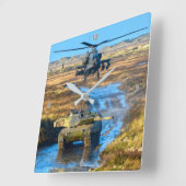 AH-64E APACHE GUARDIAN QUADRATISCHE WANDUHR (Winkel)