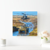 AH-64E APACHE GUARDIAN QUADRATISCHE WANDUHR (Zuhause)