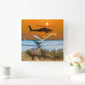 AH-64E APACHE GUARDIAN QUADRATISCHE WANDUHR (Zuhause)