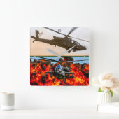 AH-64E APACHE GUARDIAN QUADRATISCHE WANDUHR (Zuhause)