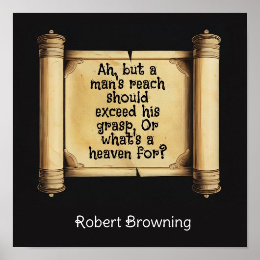 Ah, aber die Reichweite eines Mannes sollte sein V Poster (Vorne)