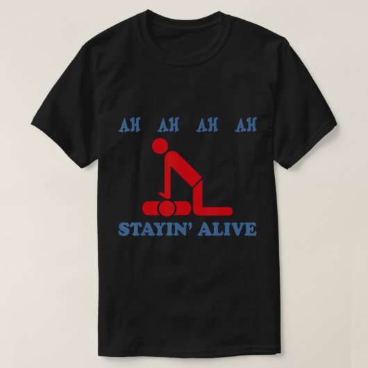 Ah Ah Ah Ah Ah Bleibe Live-CPR-Notfall-T - Shirt (Design vorne)