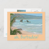 "ah, Barbados!" Postkarte (Foto. Seekarte) (Vorne/Hinten)