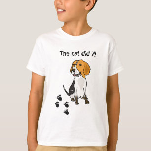 AH - Beagle, der Cat-T - Shirt verantwortlich mach