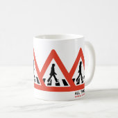 Ah-Bee Road Crossing Kaffeetasse (VorderseiteRechts)