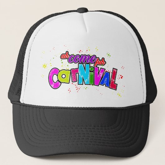 Ah Come fuß Carnival Truckerkappe (Vorderseite)