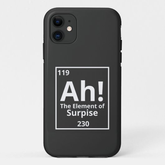 ah das Element der überraschenden lustigen periodi Case-Mate iPhone Hülle (Rückseite)