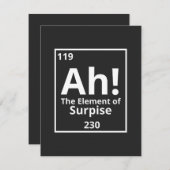 ah das Element der überraschenden lustigen periodi Dankeskarte (Vorne/Hinten)