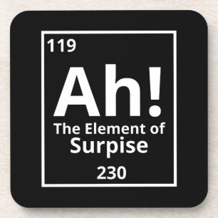 ah das Element der überraschenden lustigen periodi Getränkeuntersetzer