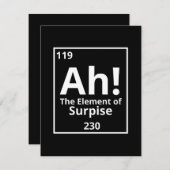 ah das Element der überraschenden lustigen periodi Save The Date (Vorne/Hinten)