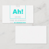 Ah das Element der überraschenden Wissenschaft Per Visitenkarte (Vorne/Hinten)