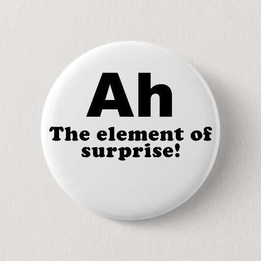 Ah das Element der Überraschung Button (Vorderseite)