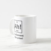 Ah! Das Element der Überraschung Kaffeetasse (Vorderseite Links)