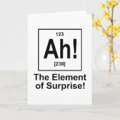Ah! Das Element der Überraschung Karte (Gelbe Blume)